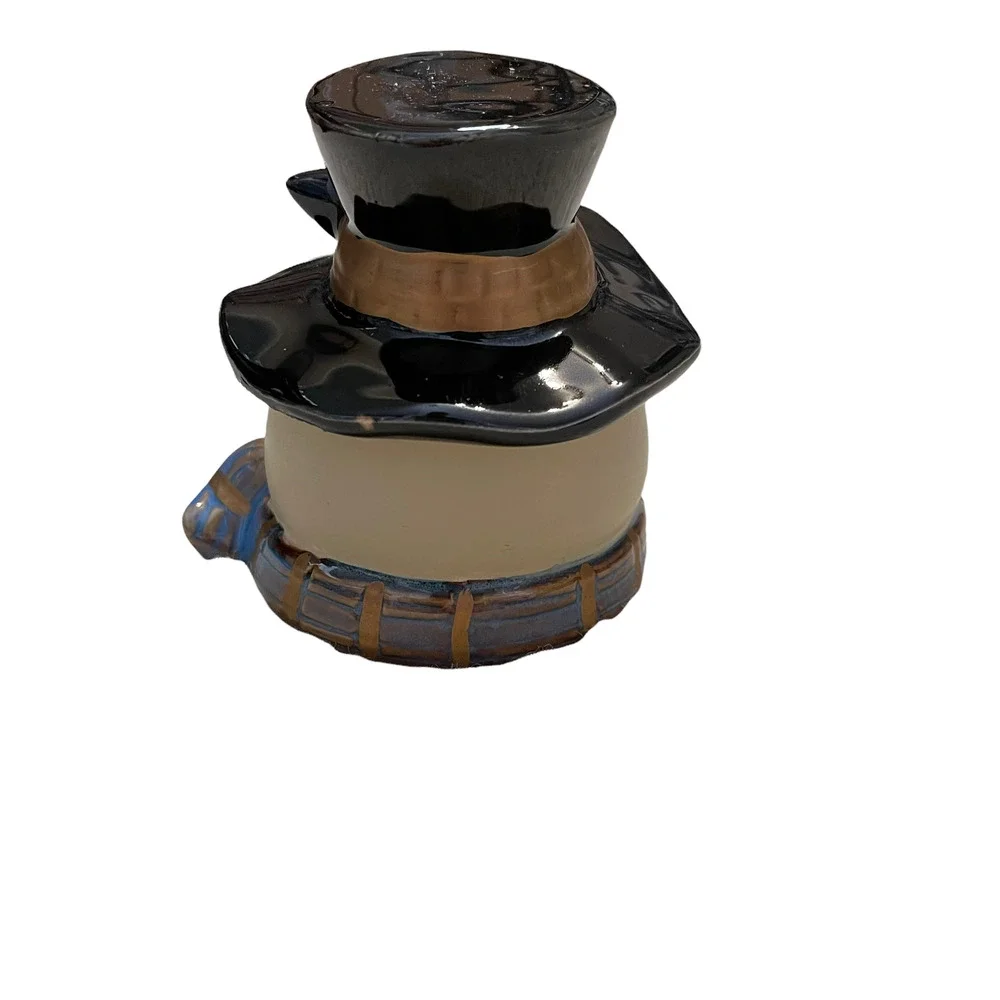 Kirkland's Potter's Garden Snowman‎ Candle Holder With Removable Hat 4.5